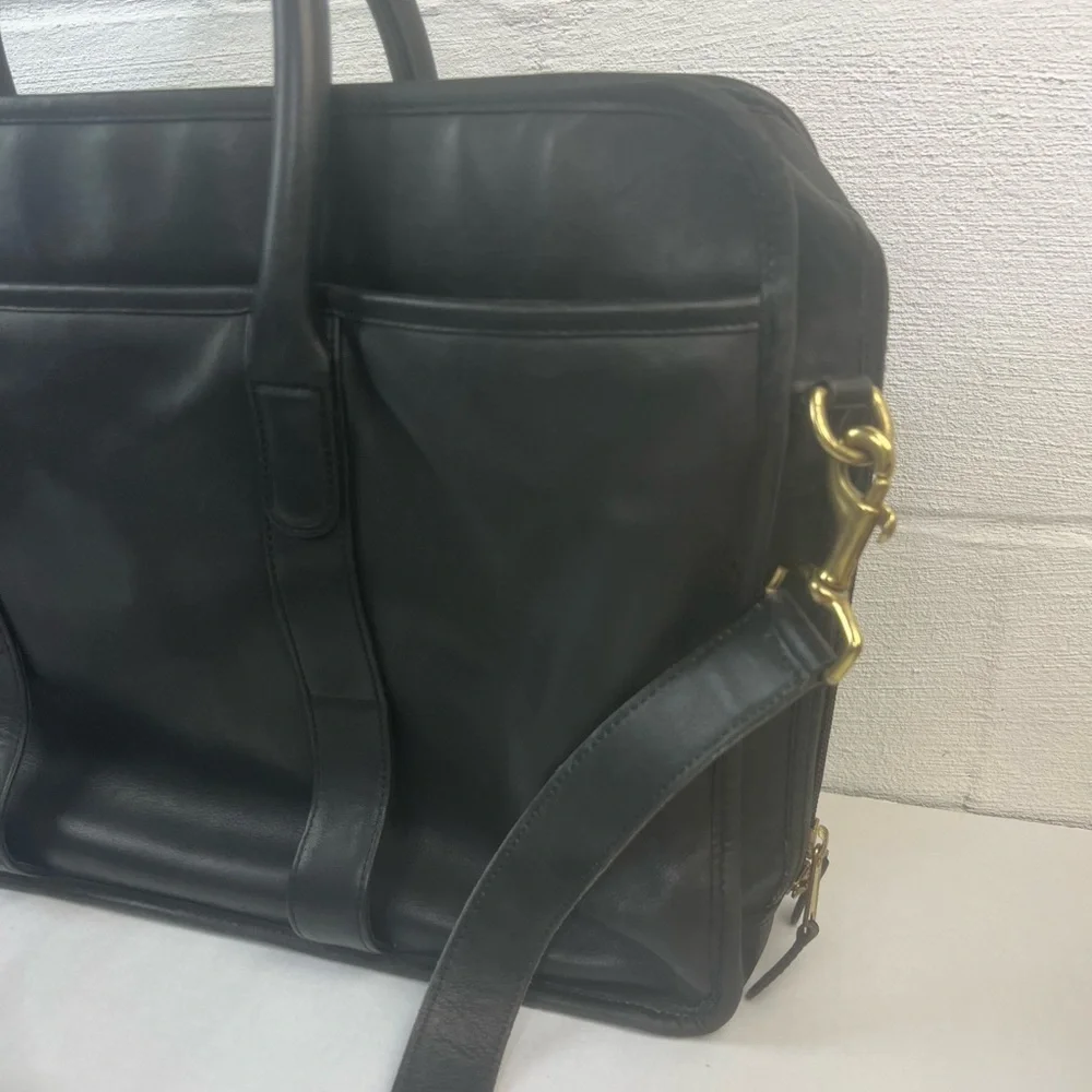 Coach Legacy Black Leather Briefcase 0538